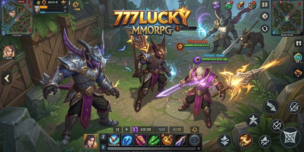 Tampilan Gameplay Seru dari 777LUCKY dalam Dunia MMORPG.