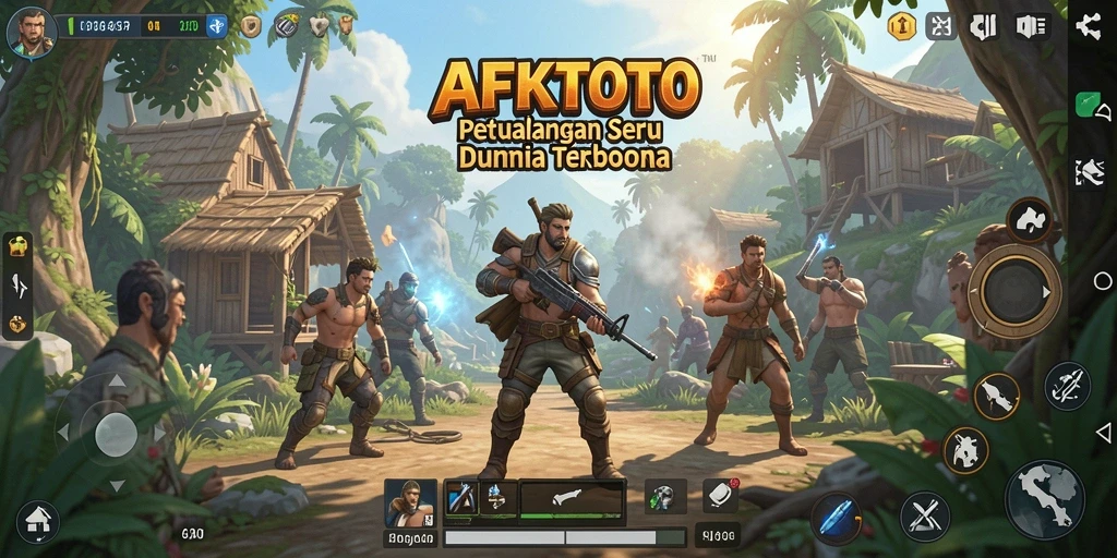 Gameplay AFKTOTO yang penuh petualangan di dunia terbuka.
