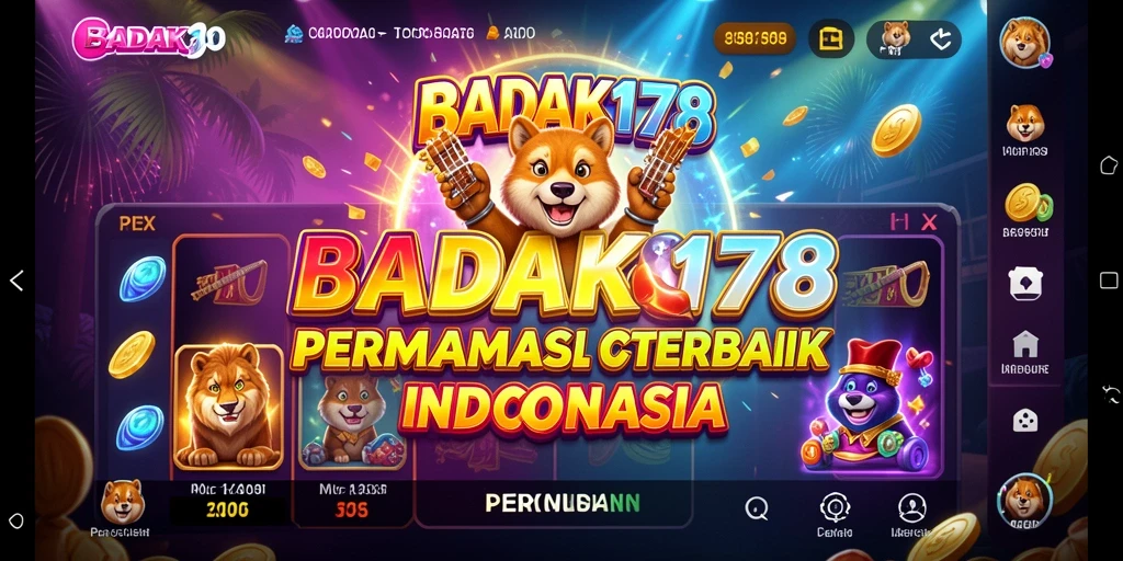 Screenshot menunjukkan gameplay yang menarik dari game Slot BADAK178.
