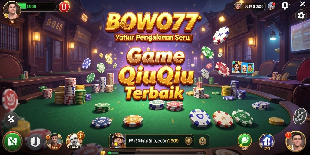 Tampilan gameplay QiuQiu yang menegangkan di BOWO77.