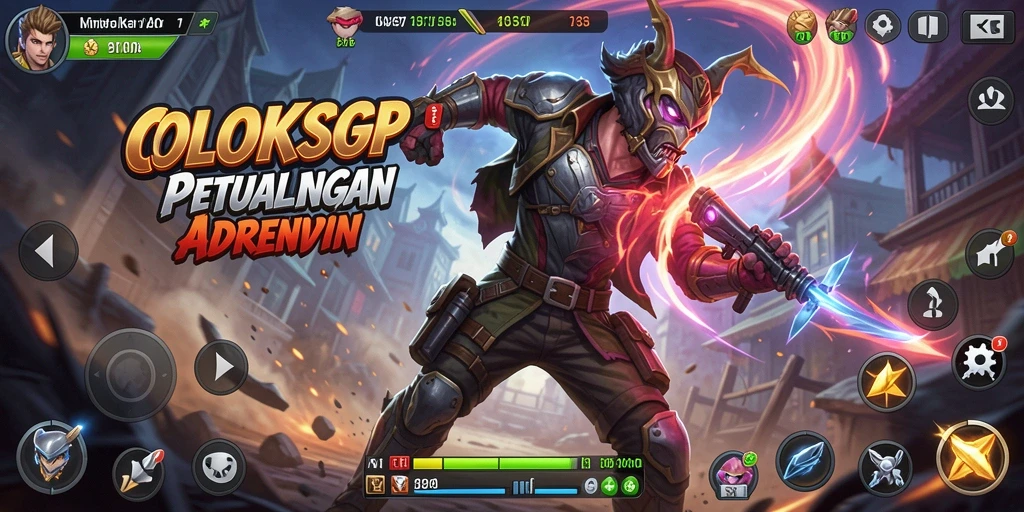 Screenshot gameplay COLOKSGP menampilkan pertarungan action yang intens.