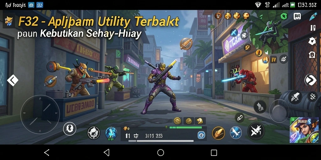 Tampilan antarmuka F32 menampilkan fitur Utility yang memudahkan pengelolaan tugas.