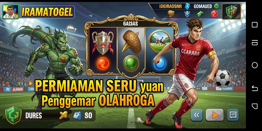 Tampilan gameplay seru dari IRAMATOGEL saat pemain bersaing.