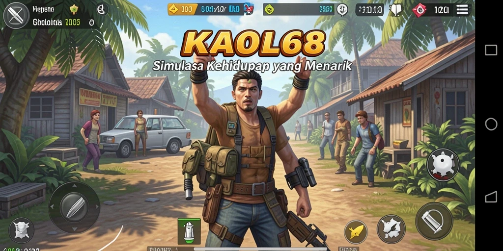 Tangkapan layar KAOL68 menampilkan sebuah sesi interaksi dalam gameplay Simulation yang imersif.