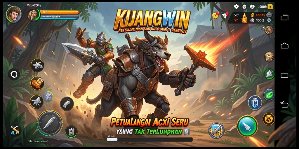 Screenshot KIJANGWIN menampilkan aksi seru dalam gameplay.