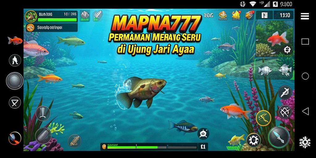 Screenshot gameplay MAPNA777 menampilkan suasana memancing yang seru dan menenangkan.