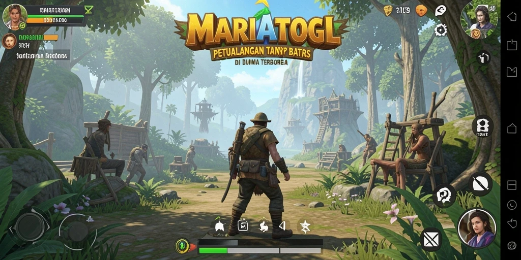 Screenshot gameplay yang menunjukkan dunia terbuka yang luas dan interaktif.