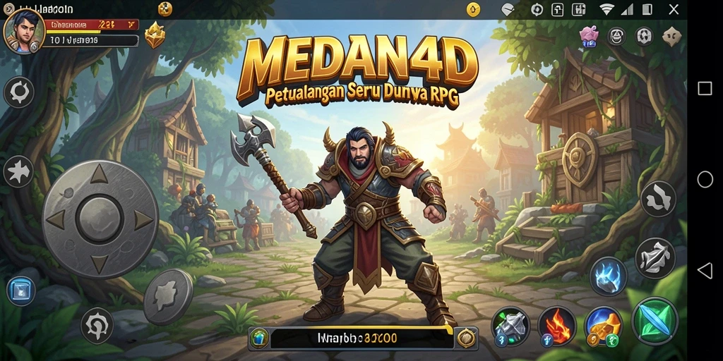 Tangkapan layar menunjukkan karakter beraksi dalam petualangan RPG yang menarik.