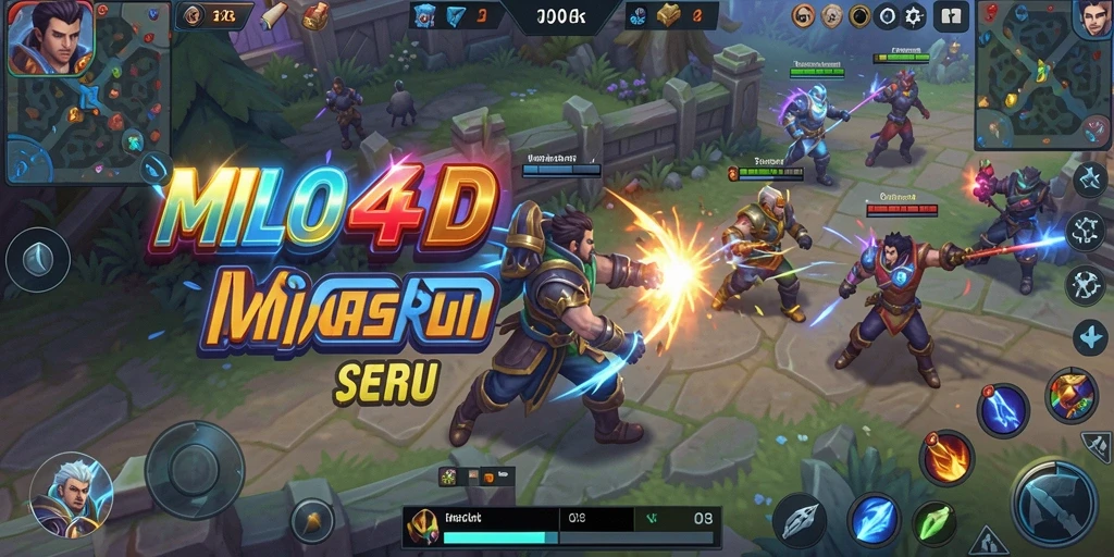 Tampilan menarik dari gameplay intens MOBA di MILO4D.