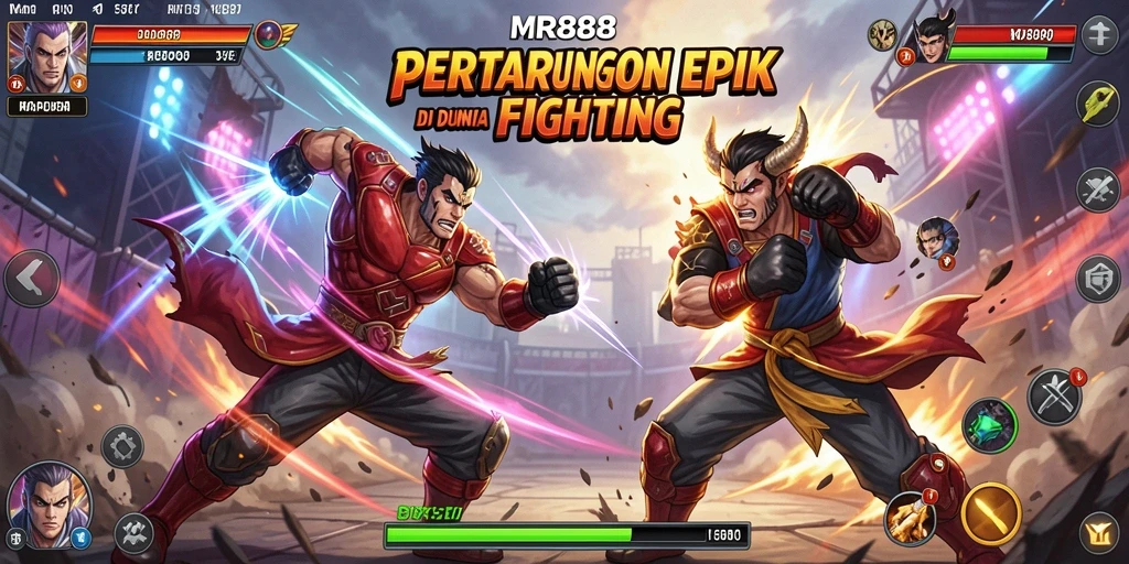 Tangkapan layar aksi pertarungan seru di MR888.