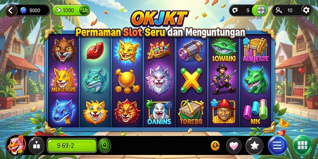 Tampilan utama gameplay <strong>OKJKT</strong> dengan berbagai tema Slot menarik.