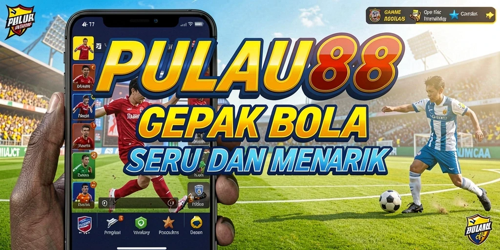 Tampilan gameplay PULAU88 yang mendebarkan di lapangan sepak bola.