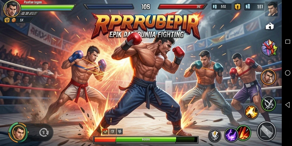Tampilan gameplay RPRPRP yang seru dan menegangkan.