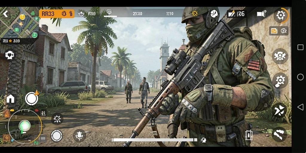 Tampilan gameplay menarik dari RR33 yang menunjukkan simulasi yang mendalam.