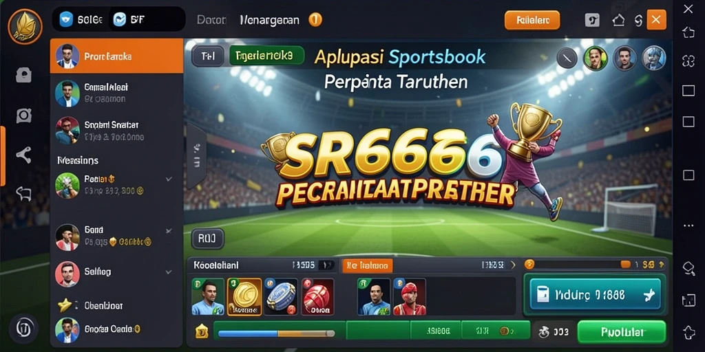Tampilan antarmuka SR6666 dengan pilihan taruhan olahraga yang beragam.