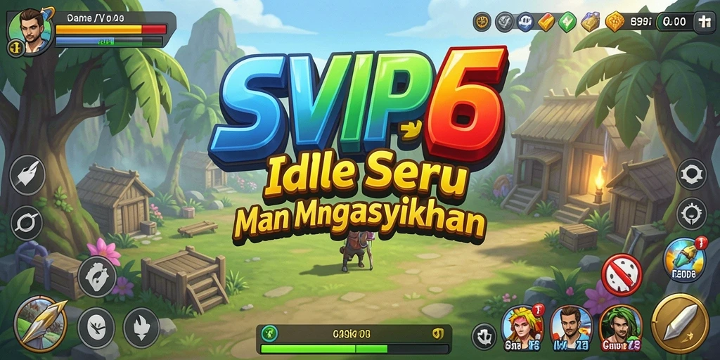 Tampilan gameplay seru dari SVIP6 yang penuh warna.