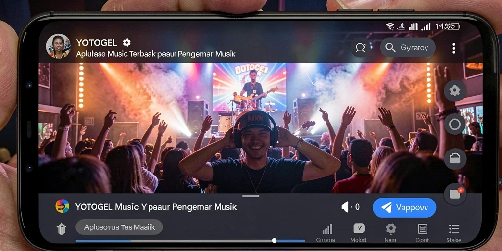 Tampilan gameplay YOTOGEL menampilkan pengalaman mendengarkan musik yang menyenangkan.