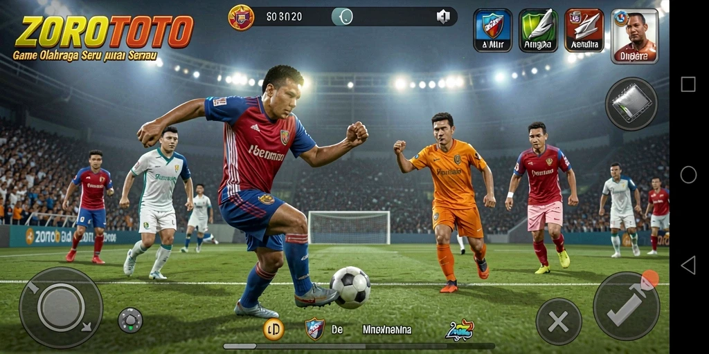 Tampilan gameplay ZOROTOTO yang memukau dan penuh aksi olahraga.
